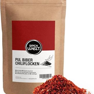 Острые хлопья чили Welt Pul Biber (250 г) – турецкие хлопья чили для домашних кебабов, пиццы, творога, яичницы, хумуса, салатов и запеканок 100% натуральные, без соли и масла