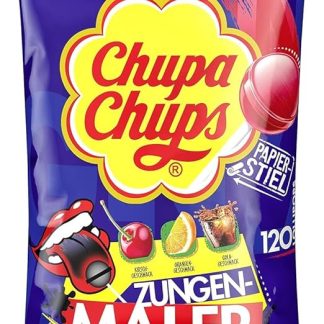 Леденцы Chupa Chups с рисунком в виде граффити и языка, 120 штук.
