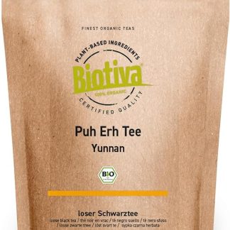 Органический чай Пуэр, 100 г - Черный чай - Регион Юньнань, Китай - Camellia Sinensis - Цвет от темно-коричневого до темно-красного - Выращен в контролируемых органических условиях - Biotiva