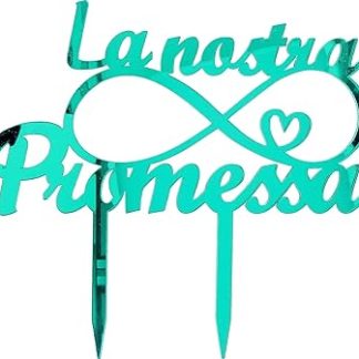 Украшение для торта на вечеринку из неконтрастного плексигласа, зеркальный, размер 18х19 см.