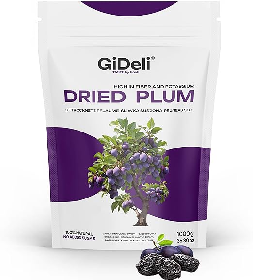 Сушеные сливы GiDeli, 1 кг, без косточек, несладкие, из Чили.