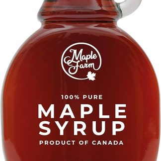 MapleFarm - Чистый кленовый сироп - Произведено в Канаде - Класс А (очень темный, насыщенный вкус) - Бутылка 189 мл (250 г) - Чистый кленовый сироп - Кленовый сироп