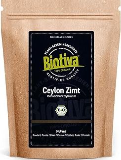 Proszek Ceylon Bio 500 g – 100% ekologiczna jakość – proszek cynamonowy – wegański – bez dodatku cukru – napełniony i kontrolowany w Niemczech (DE-ÖKO-005)