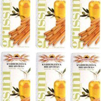 Набор из 6 шт. оливкового масла гриссини - Панеальба - коробка 125 г