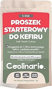 Кефирная закваска Coolinario с пробиотиками (5 x 1 г) Бактериальные культуры Сливочный, кисловатый вкус Без глютена, халяль, кошерный Без консервантов