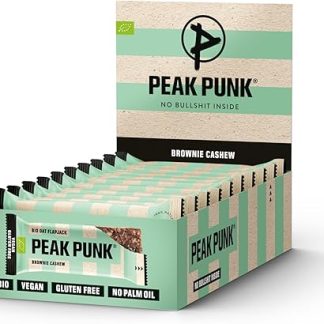Пирожные «Peak Punk Flapjack Brownie & Cashew» (12 штук) - органические, веганские, безглютеновые, ручной работы.