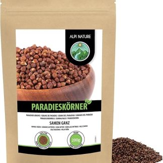 Alpi Nature Цельный райский перец 200 г, цельные зерна райского перца (мелегета), гвинейский перец, перец горошком