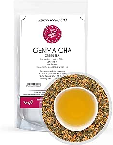 Зеленый чай Генмайча с жареным рисом 50 г жареного риса