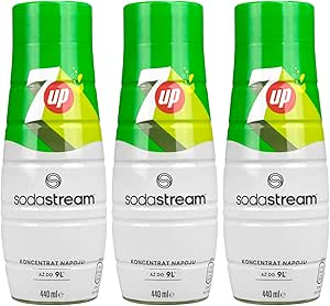 Сироп Sodastream 3x 7UP для газированной воды, сатуратора, концентрата сока