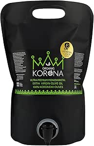 Оливковое масло первого холодного отжима Physis of Crete Korona Premium Extra Virgin Olive Oil с Крита Ранний урожай Холодный отжим Высокое содержание полифенолов Ультрапремиум Органическое 3 л