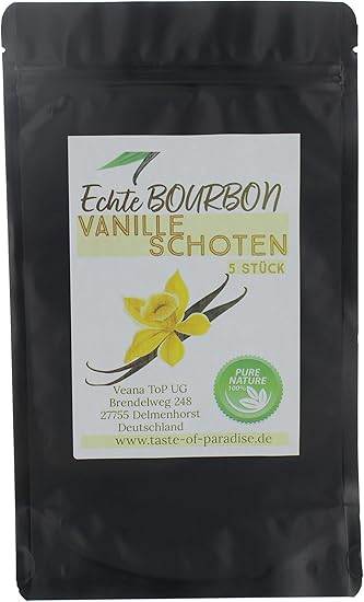 Перчики сорта Бурбон с ванилью (100 шт.), 100% Мадагаскар + бесплатный нож для ванили, премиум-качество, 18-20 см, двойная вакуумная упаковка, свежие, ванильный сахар, ванильная соль.