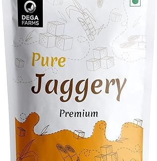 DEGA FARMS Премиальный чистый пальмовый сахар (джаггери) - 250 г каждый (упаковка из 2 шт.) Изготовлено из 100% чистых, органических и натуральных ингредиентов - сертифицировано Sedex
