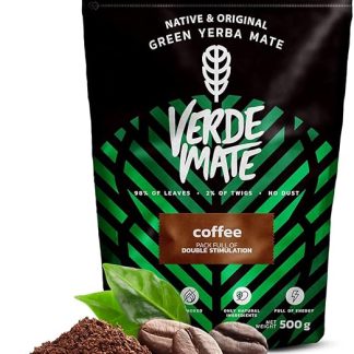 Тостада с зеленым кофе Verde Mate 0,5 кг Йерба мате с кофе 500 г Идеально подходит с водой или молоком Сила натурального кофеина Чай йерба мате из Бразилии Обжаренный