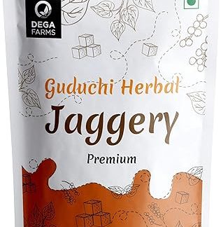 DEGA FARMS Премиум-травяной пальмовый сахар Гудучи - 200 г каждый (упаковка из 2 шт.) Изготовлено из 100% чистых, органических и натуральных ингредиентов - сертифицировано Sedex