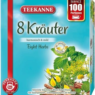 Чайник, 8 трав, чайная смесь, 100 пакетиков, гармоничный, мягкий, 125 г