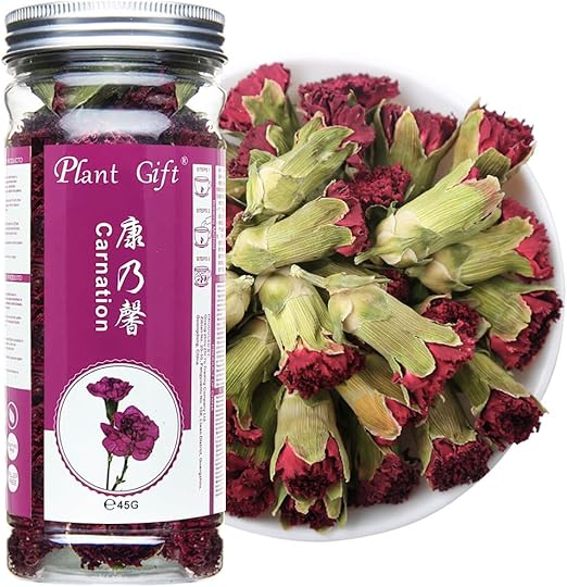 Сушеные цветы гвоздики Plant Gift 45 г/1,58 унции. Сушеные цветы гвоздики, рассыпной травяной чай, натуральный и органический китайский чай - детокс - съедобные цветы.