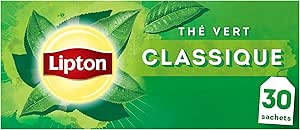 Lipton, зеленый чай, азиатский зеленый чай, горячий или холодный, классический вкус, для расслабления, 100% натуральные ингредиенты, 30 чайных пакетиков
