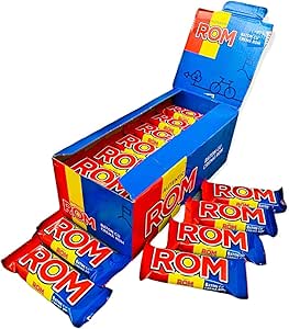 Шоколадный батончик из темного шоколада с ромовой начинкой (42%), аутентичный румынский, в коробке 36 батончиков по 30 г.