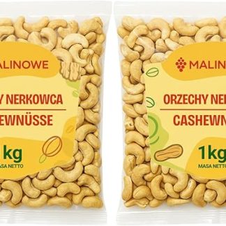 Набор орехов кешью с малиной, 2 x 1 кг, 100% натуральный.