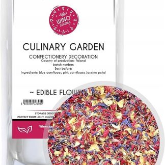 Цветы для украшения тортов Culinary Garden - 10 г. Лепестки жасмина Синий василек Розовый василек Лепестки жасмина