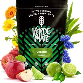 Зеленый мате Verde Mate Green Verano 0,5 кг | Фруктовый и травяной мате из Бразилии | Богатый вкус | Сила натурального кофеина | Чай мате из Бразилии 500 г | Высушен на воздухе