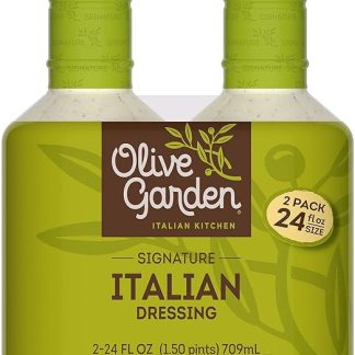 Набор из 2 бутылок итальянской заправки для салата Olive Garden по 24 унции (2 бутылки).