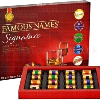Набор шоколадных конфет Elizabeth Shaw Famous Names Signature Collection, 185 г x 2 | Подарочный набор | Шоколадный подарок на День отца, День святого Валентина, Рождество и дни рождения | Подарочная коробка шоколадных конфет (2 штуки)