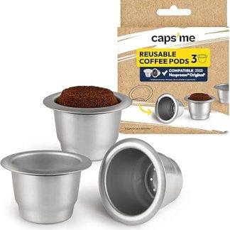 Капсулы CAPSME многоразового использования, совместимые с кофемашинами Nespresso Original — продаются без крышек.