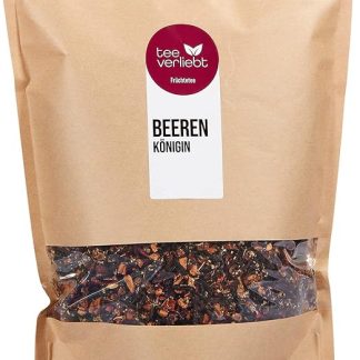 Фруктовый чай FRUTEG Loser Fruit Tea BeerenKenigin 1000 г Рассыпной фруктовый чай Вкусный чайный состав с малиной, клубникой и ежевикой Рассыпной чай 1 кг