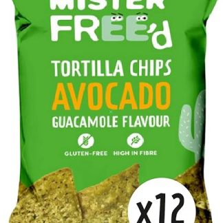 Чипсы ручной работы Mister Free'd из авокадо - идеально подходят для макания - на растительной основе - без глютена и молочных продуктов - с высоким содержанием клетчатки - веганские (упаковка из 12 штук)