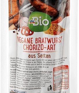 dmBio Веганская колбаса Bratwurst Chorizo-Art (Веганская колбаса) 130 г