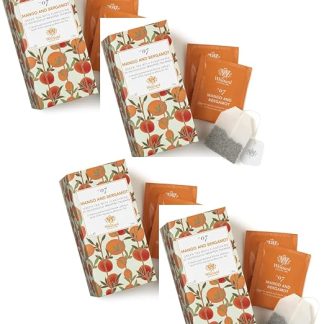 Whittard Зеленый чай с манго и бергамотом Зеленый чай с манго - 4 x 25 чайных пакетиков (200 г) Зеленый чай с бергамотом