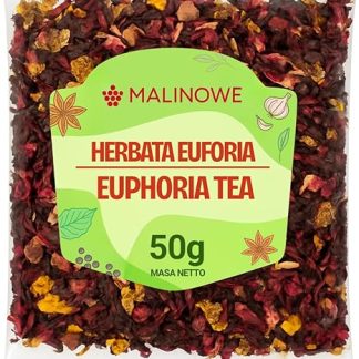Чай EUFORIA с малиной, 50 г, папайя, малина.