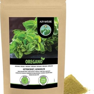 Молотый орегано Alpi Nature 250 г, сушеный молотый орегано для приготовления пищи, пасты и пиццы.