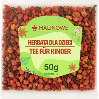 Малиновый чай для детей 50 г. Фрукты: малина, банан.