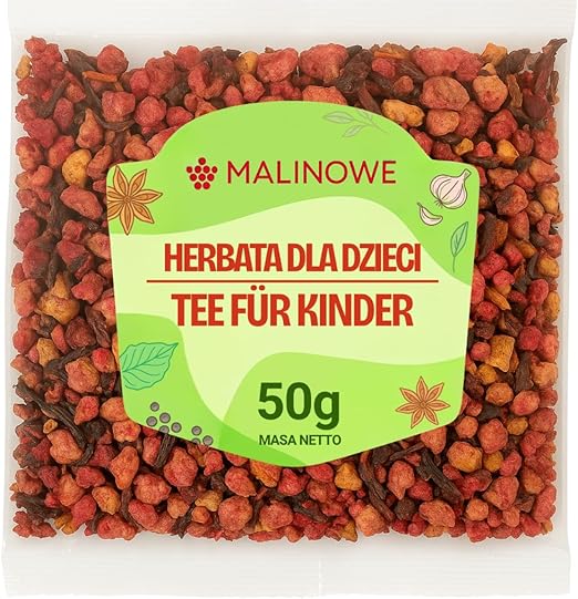 Малиновый чай для детей 50 г. Фрукты: малина, банан.