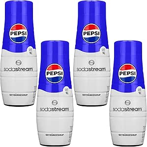 Концентрат сиропа PEPSI для аппарата Sataster от Sodastream, 4 штуки.