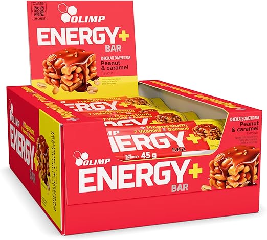 Протеиновый батончик Olimp Energy + с арахисовой карамелью, 20 x 45 г