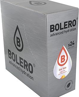 Смесь для напитков Bolero 24 x 9 г порошок без сахара со сладкой стевией (Классический персиковый холодный чай 24 x 8 г)