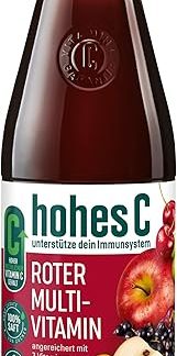 hohes C Roter Multivitamin (1 x 1л), 100% Saft, Apfel, Traube, Schwarze Yogannisbeere, 7 витаминов, ohne Zuckerzusatz, mit recyceltem PET