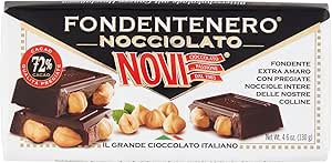 Шоколад с орехами Fondenrenero Nocciolato 130 г - Novi, крупные целые орехи