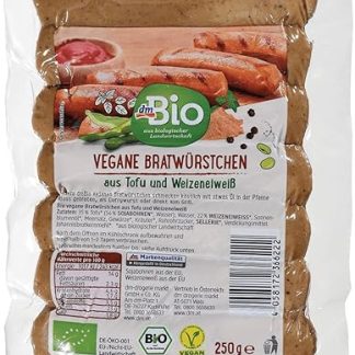 dmBio Vegan Bratwürstchen (Веганская колбаса) 250г