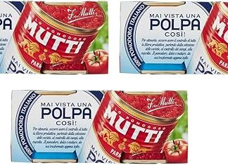 3x томата Mutti Polpa di Pomodoro, томатная мякоть, итальянские помидоры (2 x 210 г)