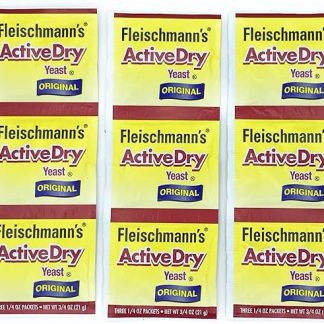Активные сухие дрожжи Fleischmann's, пакетики по 0,75 унции (упаковка из 9 штук) от Fleischmann's