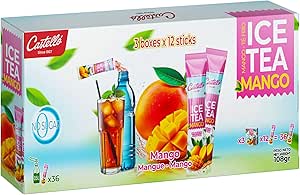 Castello с 1907 года. Растворимый холодный чай без калорий в пакетиках | Манго | 36 пакетиков | Ноль калорий, без сахара, без аспартама