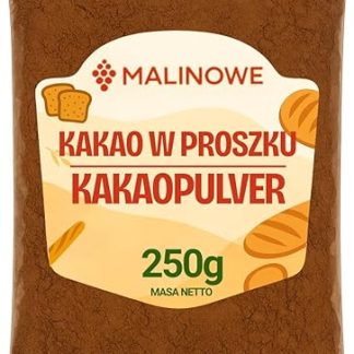 Какао-порошок со вкусом малины, 250 г, нещелочной, натуральный, премиум качества.