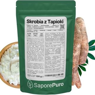 Тапиоковый крахмал SaporePuro 100 г – без глютена – натуральный загуститель для кремов, соусов, десертов и блюд.