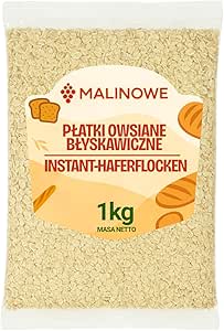 Овсяные хлопья быстрого приготовления со вкусом малины, 1 кг, натуральные.