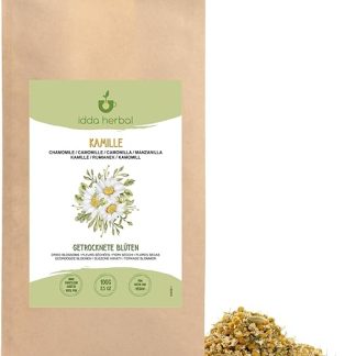 Травяной ромашковый чай IDDA, 100 г, высококачественные цельные цветки ромашки, рассыпной чай.