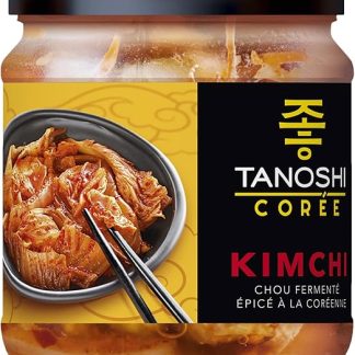 Ферментированная острая капуста кимчи Tanoshi - банка 330 г.
